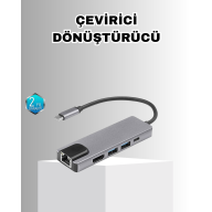 Alüminyum Kasalı MacBook USB-C Hub – 4K HDMI, USB 3.0, SD/TF Kart Girişi, PD Şarj Desteği Alüminyum Kasalı MacBook USB-C Hub – 4K HDMI, USB 3.0, SD/TF Kart Girişi, PD Şarj Desteği