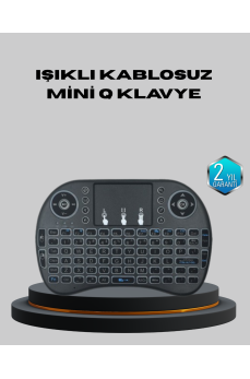 Aydınlatmalı Touchpad’li Q Klavye – Türkçe Karakterli, USB Bağlantılı, Numerik Tuş Takımı
