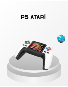 520 Klasik Oyunlu P5™ ControllerView Retro Konsol – Şarjlı, AV Giriş Destekli, Ergonomik Tasarım