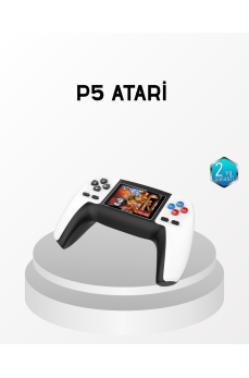 520 Klasik Oyunlu P5™ ControllerView Retro Konsol – Şarjlı, AV Giriş Destekli, Ergonomik Tasarım
