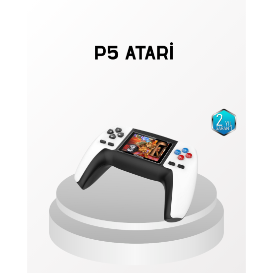 520 Klasik Oyunlu P5™ ControllerView Retro Konsol – Şarjlı, AV Giriş Destekli, Ergonomik Tasarım