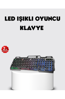 RGB Aydınlatmalı Klavye Mouse Seti – USB Bağlantılı, Türkçe Q, Ayarlanabilir DPI, Ergonomik Yapı
