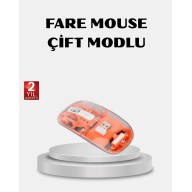 Kablosuz Çift Modlu Mouse – Bluetooth 5.0 + 2.4GHz
