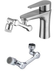 1080° Çok Yönlü Musluk Aparatı Püskürtme ve Köpük Akışlı