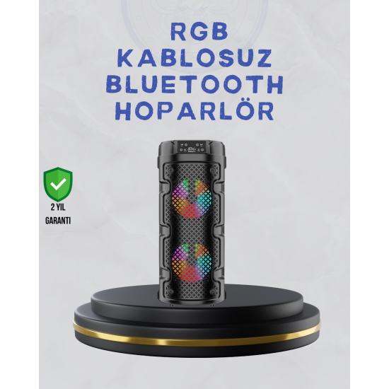Kablosuz RGB Işıklı Katlanabilir Bluetooth Kulak Üstü Kulaklık