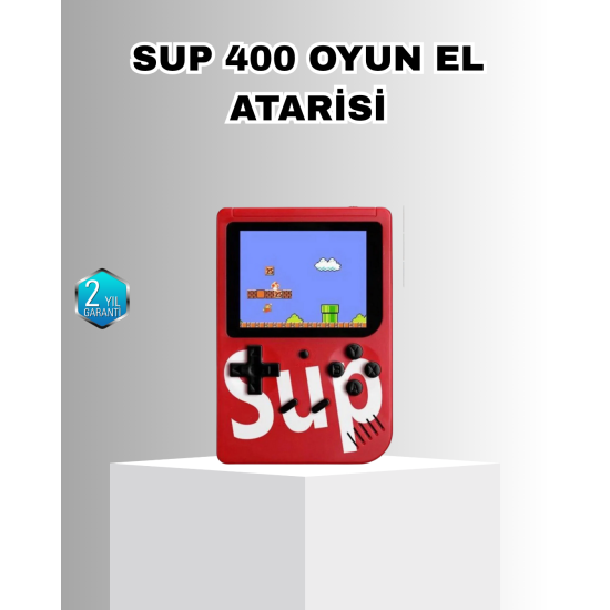 SUP Game Box El Konsolu – 500 Oyunlu, TV Bağlantılı, 5 Saat Oyun Süresi