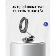 Manyetik Katlanabilir Araç Telefon Tutucu – MagSafe Uyumlu, 360° Ayarlanabilir, Güçlü Mıknatıs