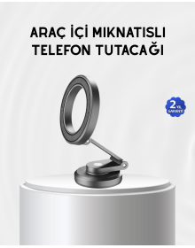 Manyetik Katlanabilir Araç Telefon Tutucu – MagSafe Uyumlu, 360° Ayarlanabilir, Güçlü Mıknatıs