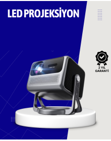 Smart Projector Android TV Taşınabilir Gimbal Standlı