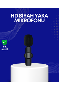 Lightning Girişli 2’li Kablosuz Yaka Mikrofonu Çift Kişilik Kayıt