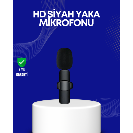 Lightning Girişli 2’li Kablosuz Yaka Mikrofonu Çift Kişilik Kayıt