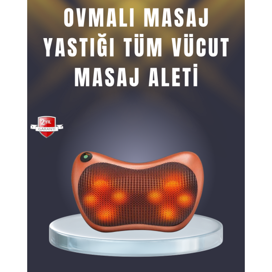 Çok Fonksiyonlu Boyun Bel Sırt Masaj Yastığı Araç İçi Uyumlu