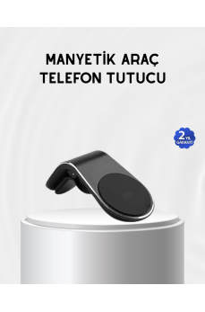 Araç İçi Manyetik Telefon Tutucu Güçlü Klipsli ve 360 Derece Ayarlanabilir