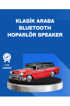 Retro Araba Şekilli Kablosuz Bluetooth Hoparlör