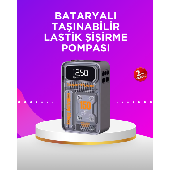 Powerbank 20000 mAh | 22.5W Hızlı Şarj, Dahili Kablolu, LCD Ekranlı Şarj Cihazı