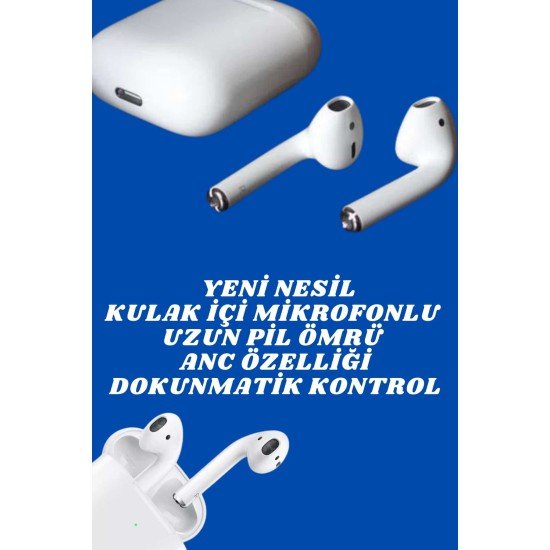 2.Nesil Yeni Model TWS Bluetooth Kulaklık Dokunmatik Kontrol Yüksek Ses Kaliteli