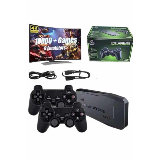 2.4g Uyumlu Kablosuz Çift Kol Atari Retro 20000 Oyun Game Stick