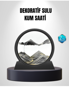 Zarif Cam Kum Saati – Ofis, Ev ve Raf Dekoru için Estetik Tasarım