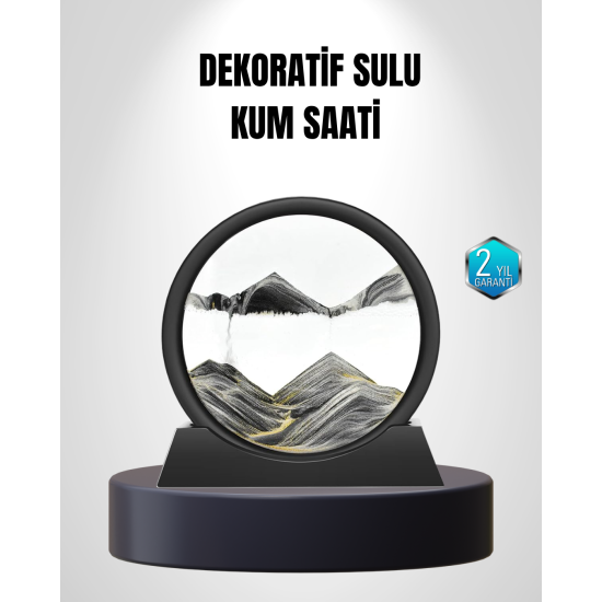 Zarif Cam Kum Saati – Ofis, Ev ve Raf Dekoru için Estetik Tasarım