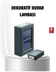 Solar Güçlü 6 LED Dış Mekan Lambası – Otomatik Aç/Kapa Işık Sensörlü Aydınlatma