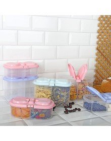 2 Bölmeli Saklama ve Erzak Kabı 1200 ML