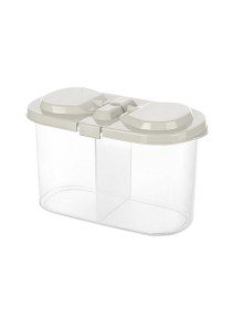 2 Bölmeli Saklama ve Erzak Kabı 1200 ML