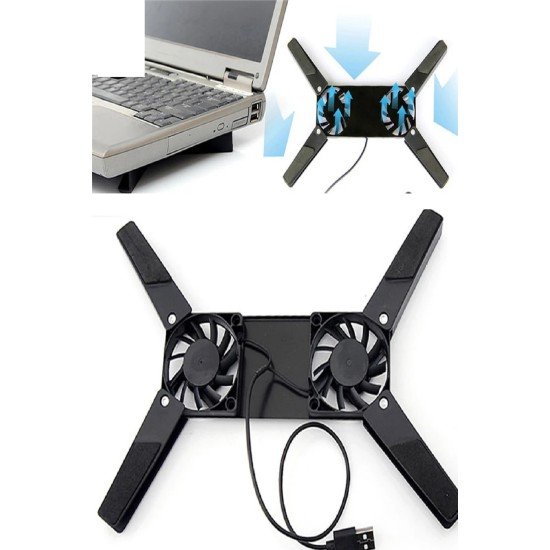 2 Fanlı Notebook Soğutucu Portatif Katlanabilir Laptop Soğutucu Fan Usbli Stand Bilgisayar Fanı 2 Fanlı Notebook Soğutucu Portatif Katlanabilir Laptop Soğutucu Fan Usbli Stand Bilgisayar Fanı