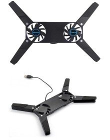 2 Fanlı Notebook Soğutucu Portatif Katlanabilir Laptop Soğutucu Fan Usbli Stand Bilgisayar Fanı