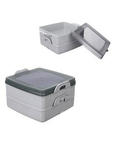 2 Katlı Kapaklı Saklama Kabı- Beslenme Kabı- Sefer Tası Diyet Kabı