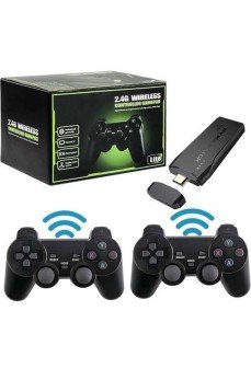 2 Kollu Kablosuz 2.4G Retro Oyunlar 4k Game Stick 3500 Oyun Atari