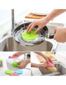 2 li Çok Amaçlı Silikon Bulaşık Fırçası -Nihale- Tutacak