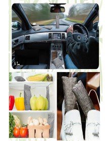 2 Li  Koku Emici Karbon Ayakkabı Koku Giderici  Ev Araba Çekmece Çanta Buzdolabı Mutfak Duman Emici