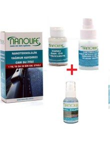 2 Li Set Hidrofobik  Yağmur Kaydırıcı Cam Su İtici - Buğu Önleyici Sprey