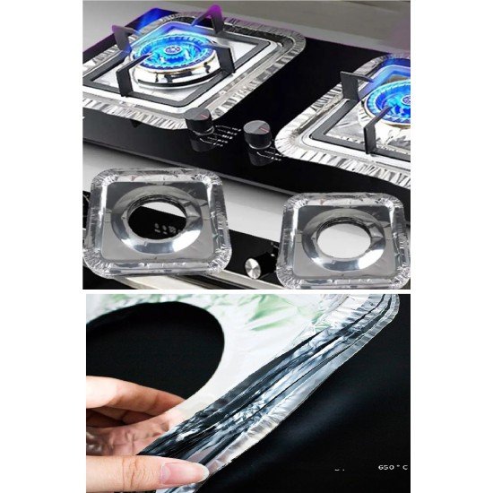 20 Adet Ocak Üstü Koruyucu Leke Önleyici Isıya Dayanıklı Yıkanabilir Ocak Gözü Izgara Koruyucu Folyo 20 Adet Ocak Üstü Koruyucu Leke Önleyici Isıya Dayanıklı Yıkanabilir Ocak Gözü Izgara Koruyucu Folyo