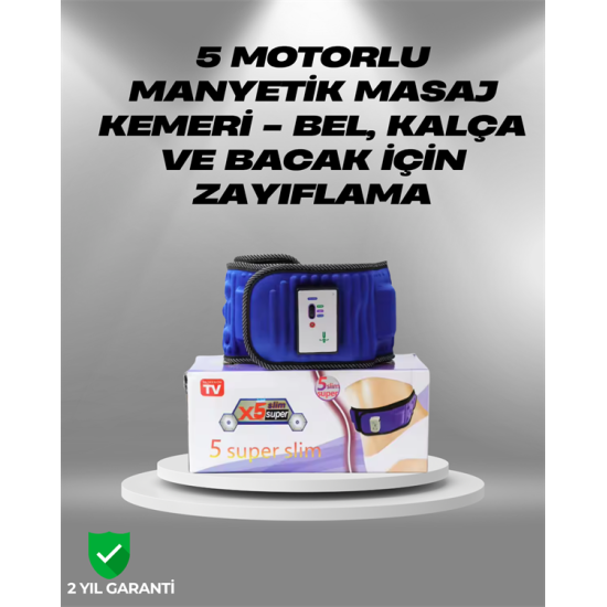 20 Mıknatıslı Gelişmiş Zayıflama Kemeri – Kas Gevşetici ve Selülit Azaltıcı Etki