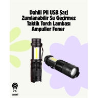 2000 Lümen LED El Feneri - Suya Dayanıklı, Odaklı, Klipsli