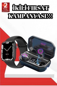 2025 Model Akıllı Saat ve Bluetooth Kulaklık 5.0 Bluetooth Bağlantılı Dokunmatik Ekran 2025 Model Akıllı Saat ve Bluetooth Kulaklık 5.0 Bluetooth Bağlantılı Dokunmatik Ekran