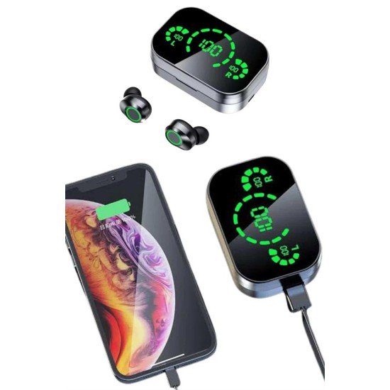 2025 Model Bluetooth Kulaklık Telefon Şarj Edebilen Çağrı Cevaplama Dijital Göstergeli