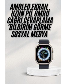 2025 Yeni Model Akıllı Saat Android ve İOS Uyumlu Çağrı Cevaplama