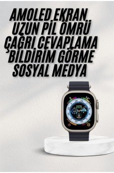 2025 Yeni Model Akıllı Saat Android ve İOS Uyumlu Çağrı Cevaplama