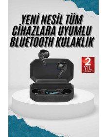 Kulak İçi Bluetooth Kulaklık Rgb Işıklı Çift Mikrofonlu iOS/Android Uyumlu BT 5.2