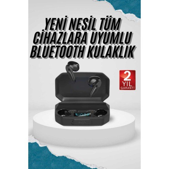 Kulak İçi Bluetooth Kulaklık Rgb Işıklı Çift Mikrofonlu iOS/Android Uyumlu BT 5.2 Kulak İçi Bluetooth Kulaklık Rgb Işıklı Çift Mikrofonlu iOS/Android Uyumlu BT 5.2