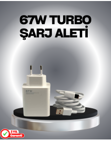 67 Watt Güvenli Hızlı Şarj Adaptörü Samsung M31 M33 M51 Uyumlu