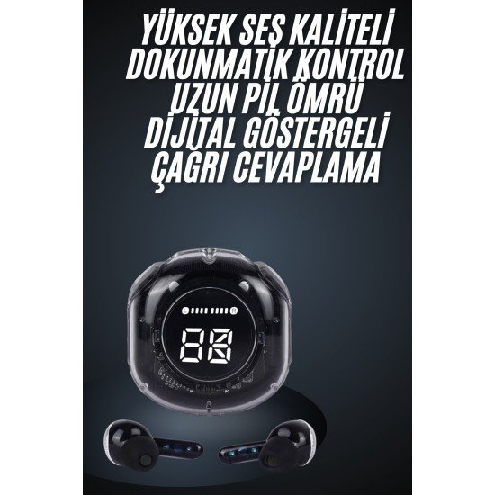 Ultrapods Led Göstergeli  Kulaklığı ANC Destekli Bluetooth 5.3