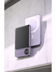 22.5W Magsafe Kablosuz Şarjlı Powerbank Dijital Ekran ve Hızlı Şarj