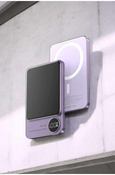 22.5W Magsafe Kablosuz Şarjlı Powerbank Dijital Ekran ve Hızlı Şarj