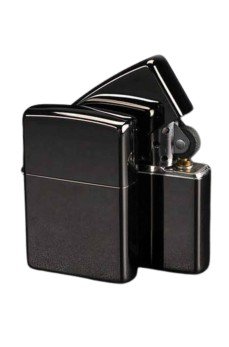 Erkeklere Özel Hediyelik Eşya Zippo Metalik Benzinli Çakmak Doldurulabilir