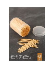 400’lü Kapaklı Kürdanlık – Doğal Ahşap Kürdan | Hijyenik Sunum ve Pratik Kullanım