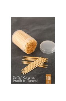 400’lü Kapaklı Kürdanlık – Doğal Ahşap Kürdan | Hijyenik Sunum ve Pratik Kullanım