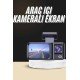 1080p Sürüş Kaydedici 2 İnç Araç Araba Ön İç Arka DVR IPS Ekran